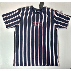 Various Artists Men’s Los Angeles Medium M Red White And Blue Striped Tee Shirt